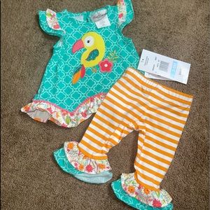 2 piece mint & orange set 👗🍊